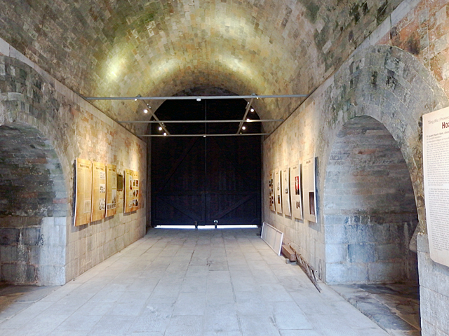 バック（正北）門の内部空間は展示室になっています。
