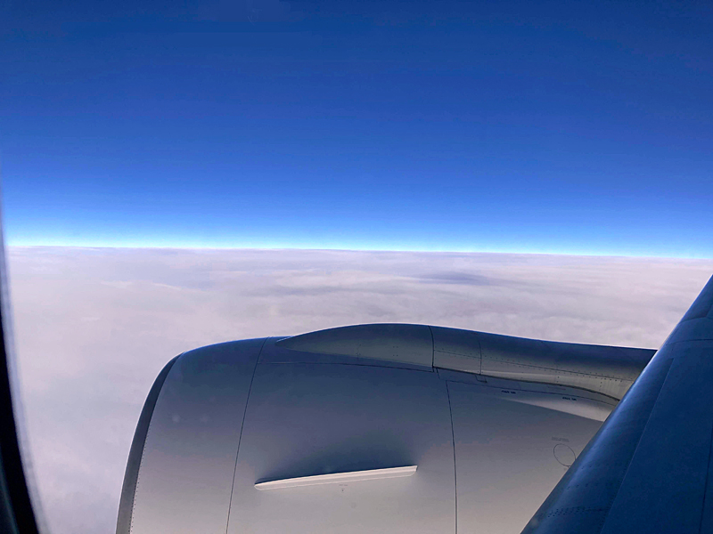 国際線の機材が使われていました。