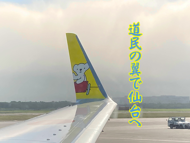 朝の早い便が使える 道民の翼AIR DOで仙台へ